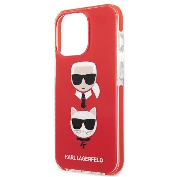 Karl Lagerfeld KLHCP13LTPE2TR Red Karl&Choupette Head iPhone 13 Pro Tok