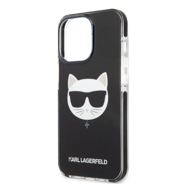 Karl Lagerfeld KLHCP13LTPECK Black Choupette Head iPhone 13 Pro Tok