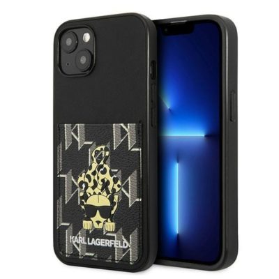 Karl Lagerfeld KLHCP13MCANCNK Black Karlimals Cardslot iPhone 13 Tok