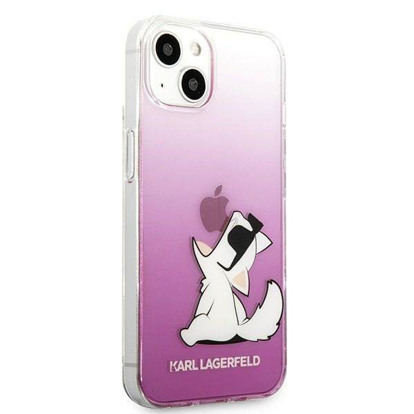 Karl Lagerfeld KLHCP13SCFNRCPI Choupette Fun Pink iPhone 13 Mini Tok