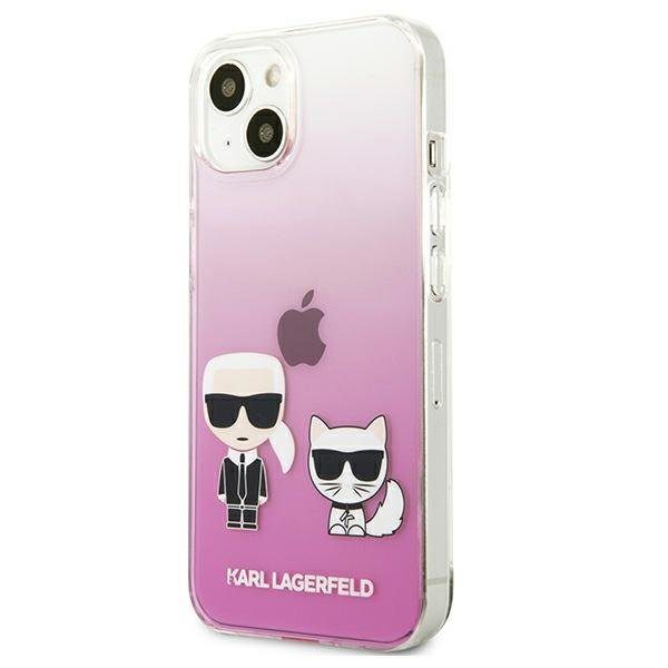 Karl Lagerfeld KLHCP13SCKTRP Karl&Choupette Pink iPhone 13 Mini Tok