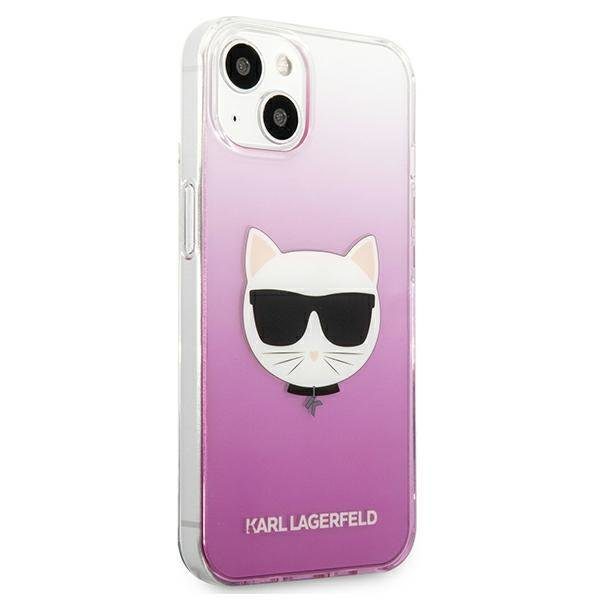 Karl Lagerfeld KLHCP13SCTRP Choupette Head Pink iPhone 13 Mini Tok