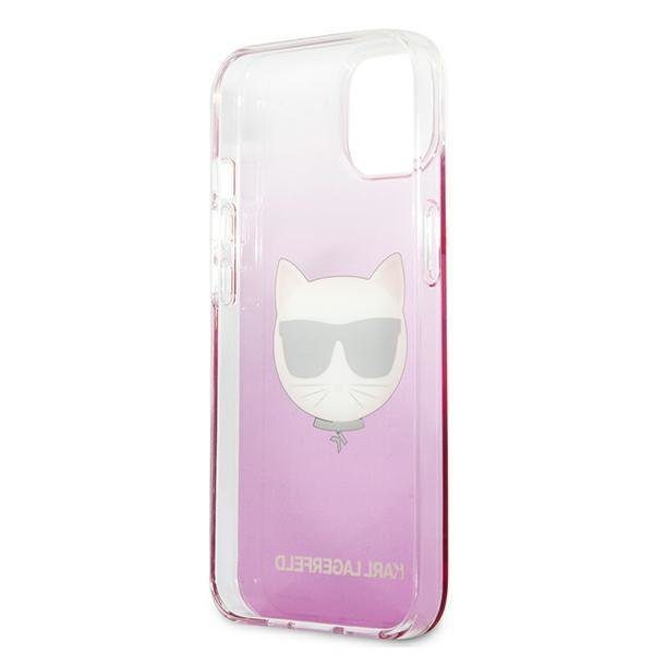 Karl Lagerfeld KLHCP13SCTRP Choupette Head Pink iPhone 13 Mini Tok
