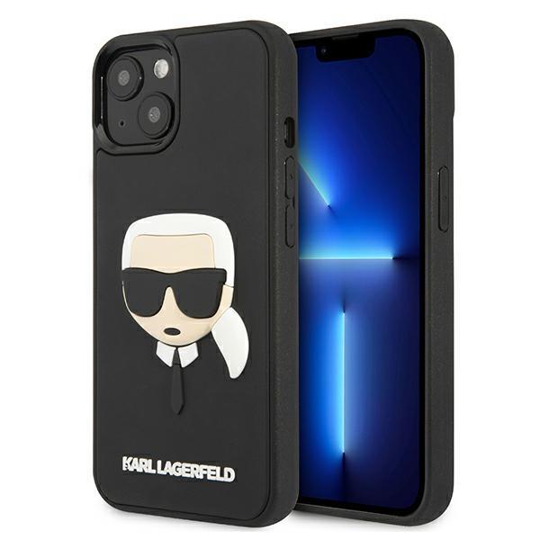 Karl Lagerfeld KLHCP13SKH3DBK Black 3D Rubber Karl`s Head iPhone 13 Mini Tok