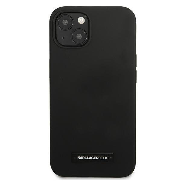 Karl Lagerfeld KLHCP13SSLMP1K Black Silicone Plaque iPhone 13 Mini Tok