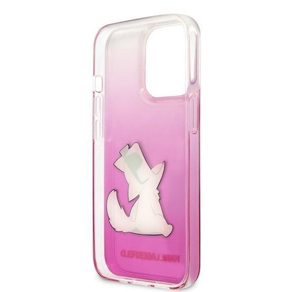 Karl Lagerfeld KLHCP13XCFNRCPI Choupette Fun Pink iPhone 13 Pro Max Tok