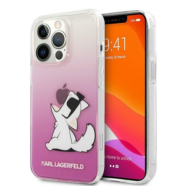 Karl Lagerfeld KLHCP13XCFNRCPI Choupette Fun Pink iPhone 13 Pro Max Tok