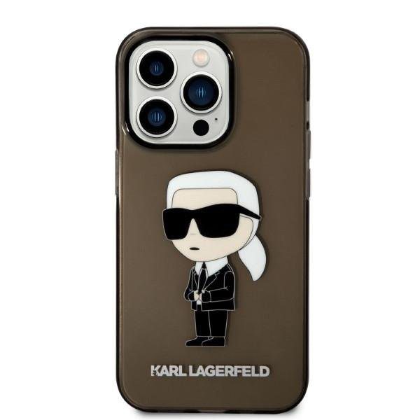 Karl Lagerfeld KLHCP14LHNIKTCK Black Ikonik Karl Lagerfeld iPhone 14 Pro Tok