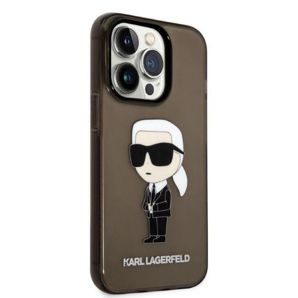 Karl Lagerfeld KLHCP14LHNIKTCK Black Ikonik Karl Lagerfeld iPhone 14 Pro Tok