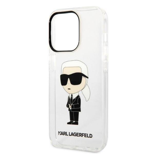 Karl Lagerfeld KLHCP14LHNIKTCT Transparent IML NFT Ikonik iPhone 14 Pro Tok