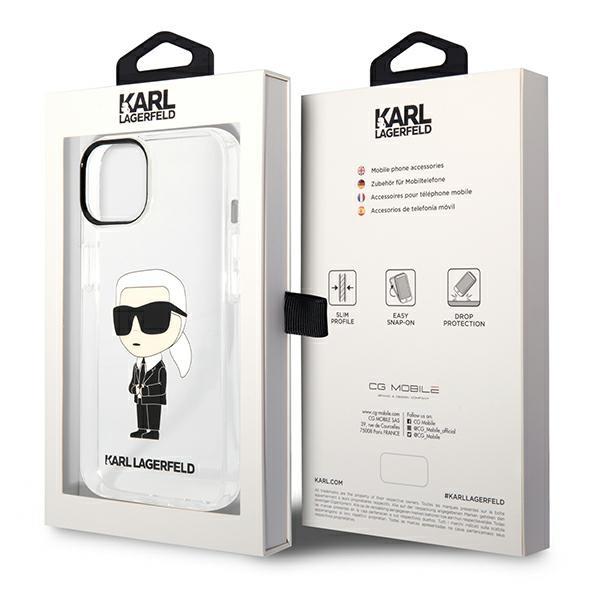 Karl Lagerfeld KLHCP14MHNIKTCT Transparent IML NFT Ikonik iPhone 14 Plus Tok
