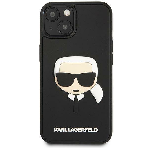 Karl Lagerfeld KLHCP14MKH3DBK Black 3D Rubber Karl`s Head iPhone 14 Plus Tok