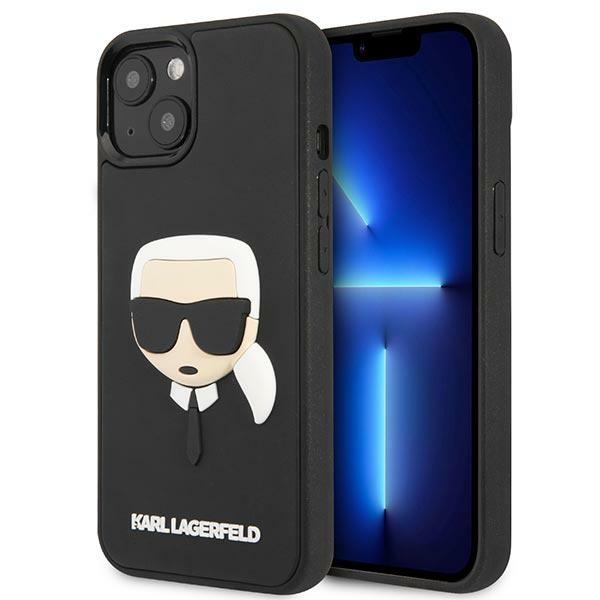 Karl Lagerfeld KLHCP14MKH3DBK Black 3D Rubber Karl`s Head iPhone 14 Plus Tok