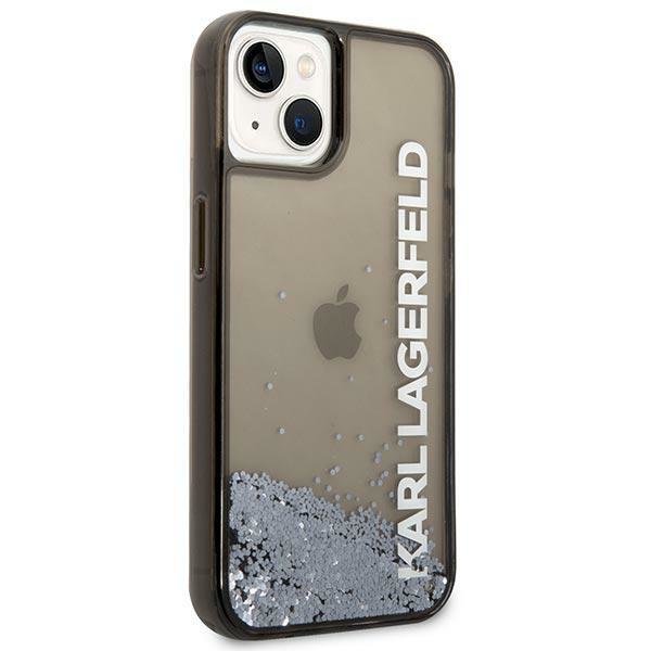 Karl Lagerfeld KLHCP14MLCKVK Black Liquid Glitter Elong iPhone 14 Plus Tok