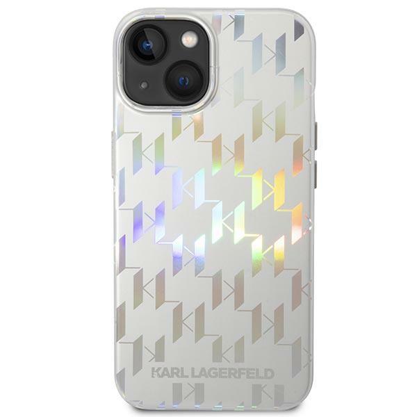 Karl Lagerfeld KLHCP14MLGMMSV3 Silver Monogram Iridescent iPhone 14 Plus Tok