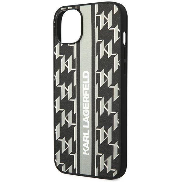 Karl Lagerfeld KLHCP14MPGKLSKG Grey Monogram Stripe iPhone 14 Plus Tok