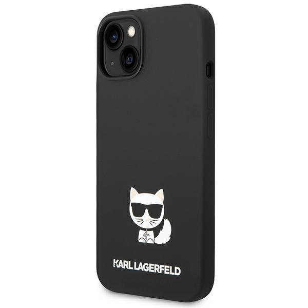 Karl Lagerfeld KLHCP14MSLCTBK Black Silicone Choupette Body iPhone 14 Plus Tok