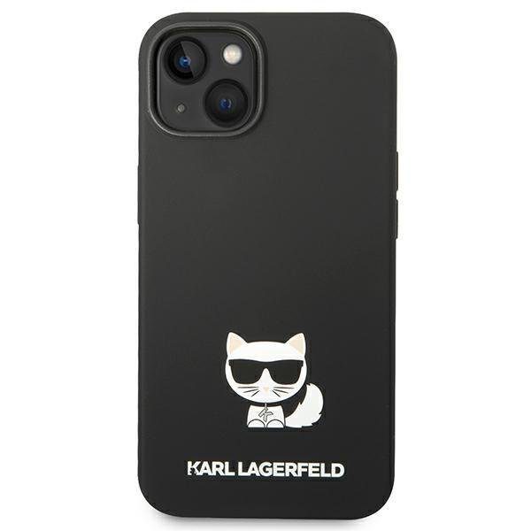Karl Lagerfeld KLHCP14MSLCTBK Black Silicone Choupette Body iPhone 14 Plus Tok