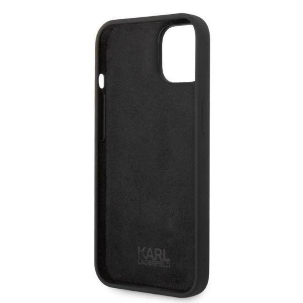 Karl Lagerfeld KLHCP14MSNCHBCK Black Silicone Choupette iPhone 14 Plus Tok