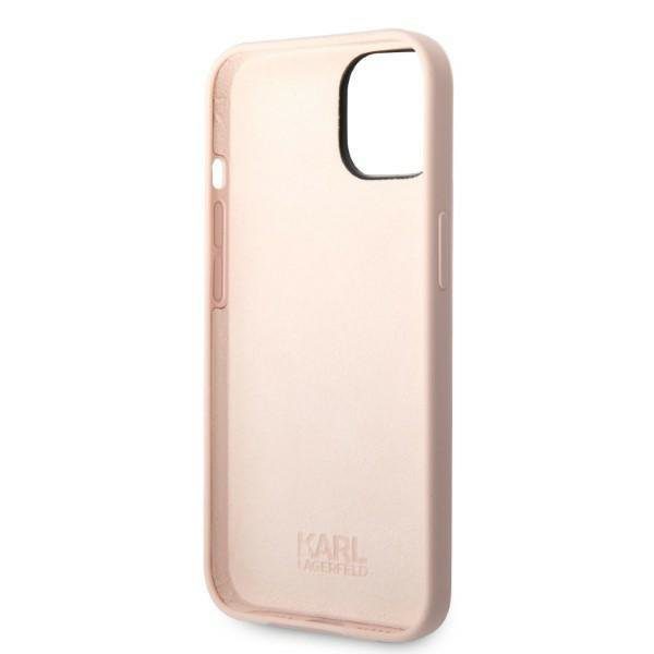 Karl Lagerfeld KLHCP14MSNCHBCP Pink Silicone Choupette iPhone 14 Plus Tok