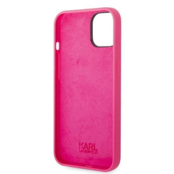 Karl Lagerfeld KLHCP14MSRSGRCF Pink Silicone RSG iPhone 14 Plus Tok