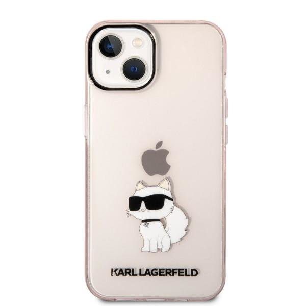 Karl Lagerfeld KLHCP14SHNCHTCP Pink Ikonik Choupette iPhone 14 Tok