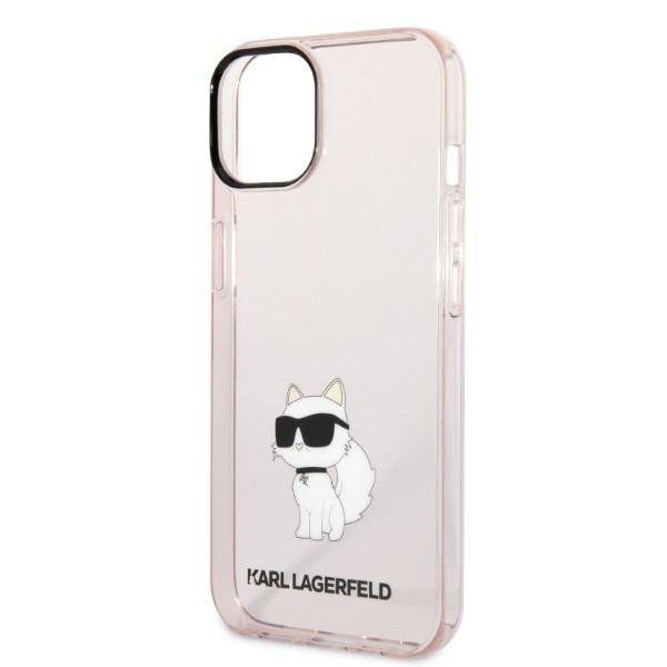 Karl Lagerfeld KLHCP14SHNCHTCP Pink Ikonik Choupette iPhone 14 Tok