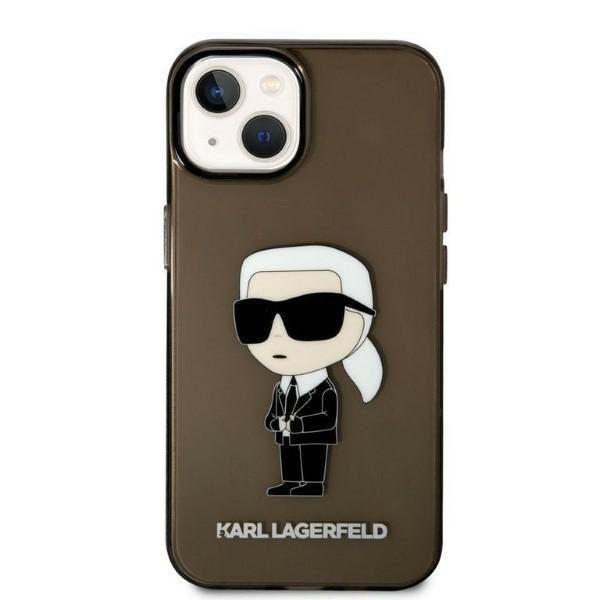 Karl Lagerfeld KLHCP14SHNIKTCK Black Ikonik Karl Lagerfeld iPhone 14 Tok