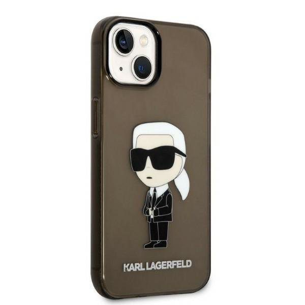 Karl Lagerfeld KLHCP14SHNIKTCK Black Ikonik Karl Lagerfeld iPhone 14 Tok