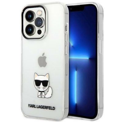 Karl Lagerfeld KLHCP14XCTTR Transparent Choupette Body iPhone 14 Pro Max Tok