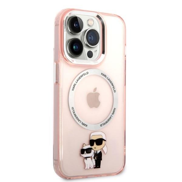 Karl Lagerfeld KLHMP14LHNKCIP Pink IML NFT Karl&Choupette Magsafe iPhone 14 Pro Tok