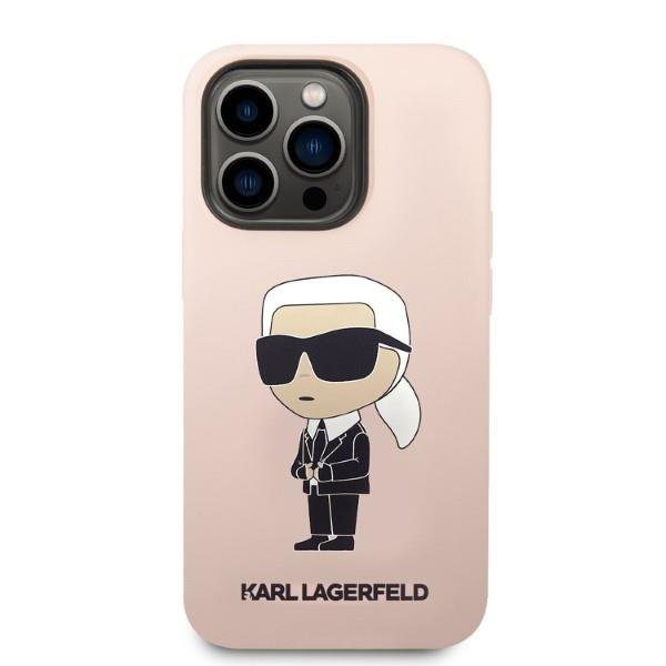 Karl Lagerfeld KLHMP14LSNIKBCP Pink Silicone NFT Ikonik Magsafe iPhone 14 Pro Tok