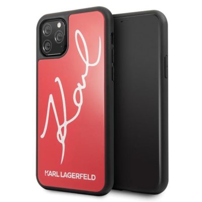 Karl Lagerfeld Signature Glitter KLHCN58DLKSRE Red iPhone 11 Pro Tok