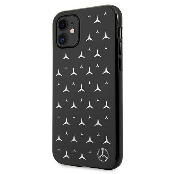 Mercedes MEHCN61ESPBK Black Silver Stars Pattern iPhone 11 Tok