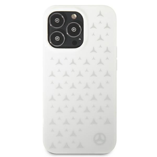 Mercedes MEHCP13XESPWH White Silver Stars Pattern iPhone 13 Pro Max Tok