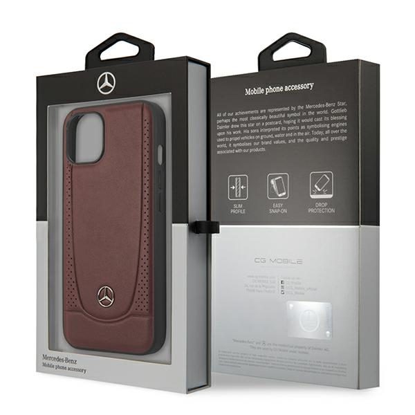 Mercedes MEHCP14SARMRE Red Leather Urban Bengale iPhone 14 Tok