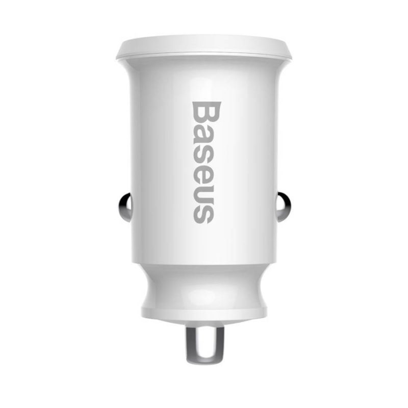 Baseus Grain Autó Töltő Mini Universal Smart Autó Töltő 2x USB 3.1A White (CCALL-ML02)