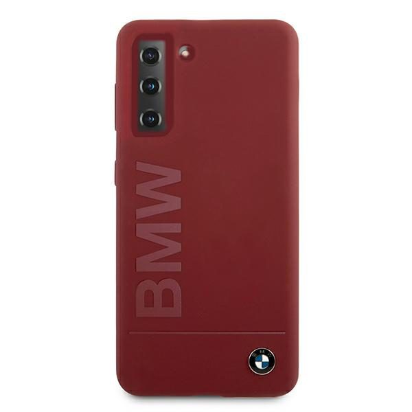 BMW BMHCS21MSLBLRE Red Silicone Signature Logo Samsung S21 Plus Tok