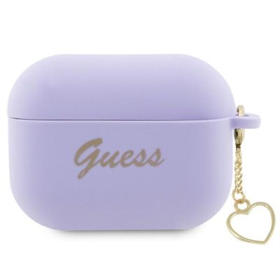 Guess GUAP2LSCHSU Purple Silicone Charm Heart Collection AirPods Pro 2 Tok