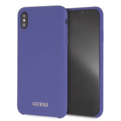 Guess GUHCI65LSGLUV Purple Silicone iPhone XS Max Tok