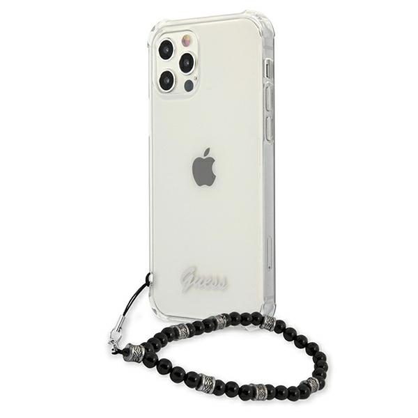 Guess GUHCP12LKPSBK Transparent Black Pearl iPhone 12 Pro Max Tok