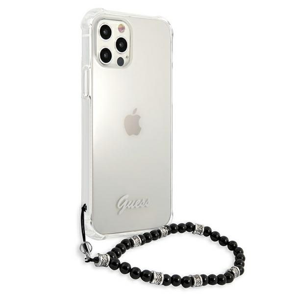 Guess GUHCP12LKPSBK Transparent Black Pearl iPhone 12 Pro Max Tok