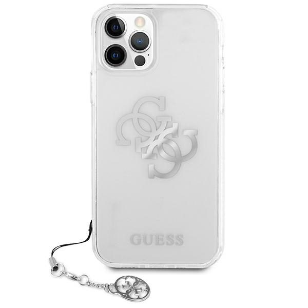 Guess GUHCP12LKS4GSI Transparent 4G Silver Charms Collection iPhone 12 Pro Max Tok