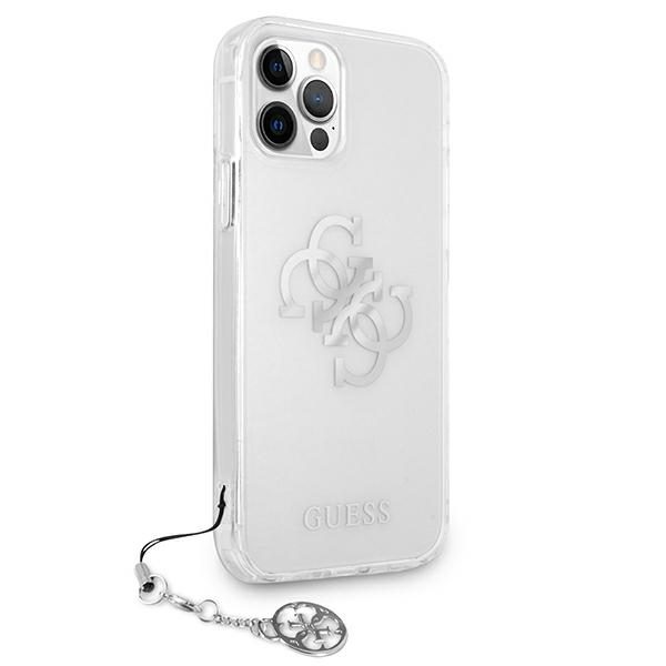 Guess GUHCP12LKS4GSI Transparent 4G Silver Charms Collection iPhone 12 Pro Max Tok