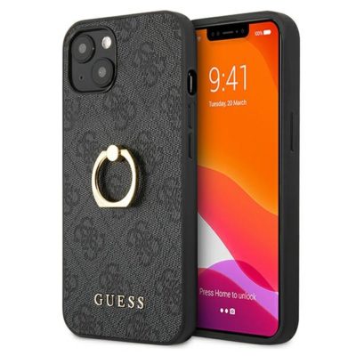 Guess GUHCP13S4GMRGR Grey 4G With Ring Stand iPhone 13 Mini Tok