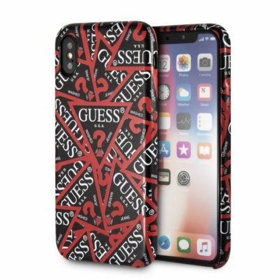 Guess GUHCPXPMPTBK Black Triangle All Over iPhone XS/X Tok