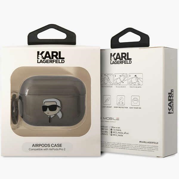 Karl Lagerfeld KKLAP2HNIKTCK Black Ikonik Karl Lagerfeld AirPods Pro 2 Tok