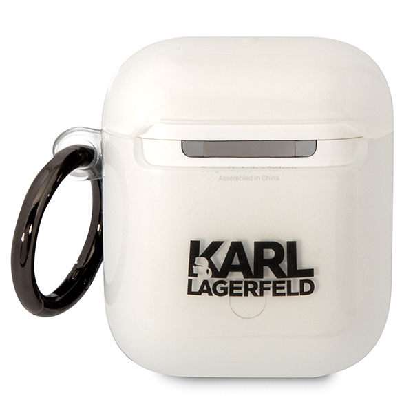 Karl Lagerfeld KLA2HNIKTCT Transparent Karl`s Head AirPods 1/2 Tok