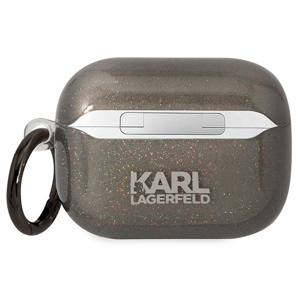 Karl Lagerfeld KLAPHNKCTGK Black Gliter Karl&Choupette AirPods Pro Tok