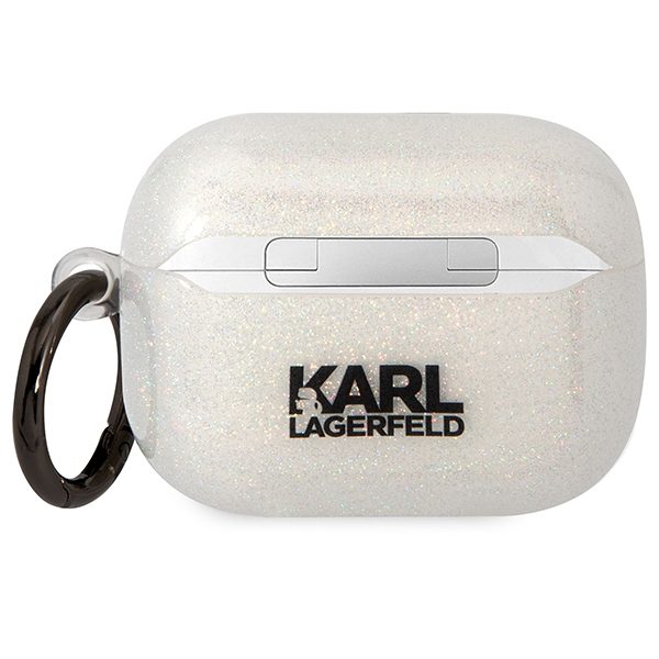 Karl Lagerfeld KLAPHNKCTGT Transparent Gliter Karl&Choupette AirPods Pro Tok